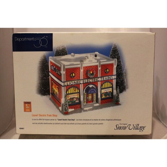 Dept 56 Snow Village - Lionel Electric Train Shop - Picture 7 of 7